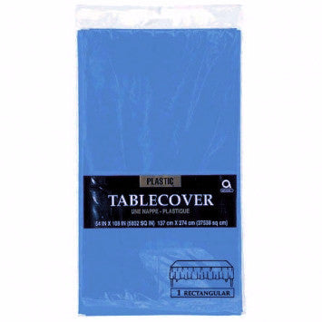 Table Cover - Plastic - Rectangle - Cornflower Blue