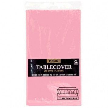 Table Covers - Plastic - Rectangle - New Pink