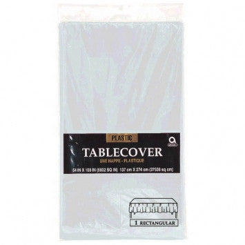 Table Cover - Plastic - Rectangle - Silver