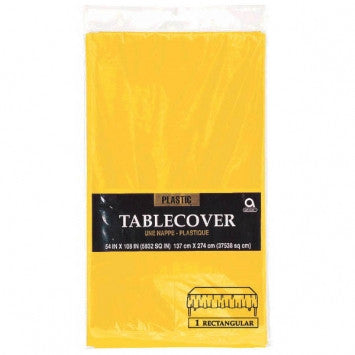 Table Cover - Plastic - Rectangle - Yellow Sunshine