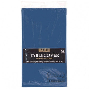 Table Cover - Plastic - Rectangle - Navy