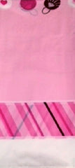 Blush Stripes Table Cover - Plastic