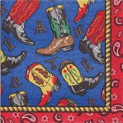 Western Themed Plastic Table Cover