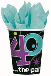 Over the Hill - Cups - 9 oz - 40th Birthday