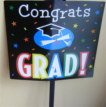 Grad Stripes - Yard Sign