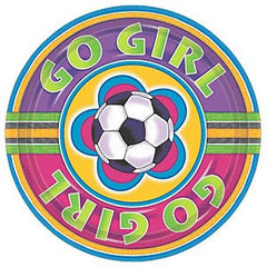 Soccer Girl Plates - 9"